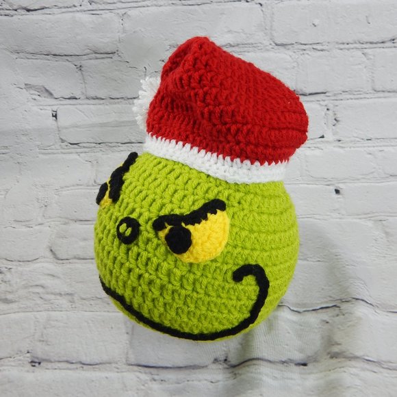 The Grinch Crocheted Handmade Beanie - Picture 2 of 6